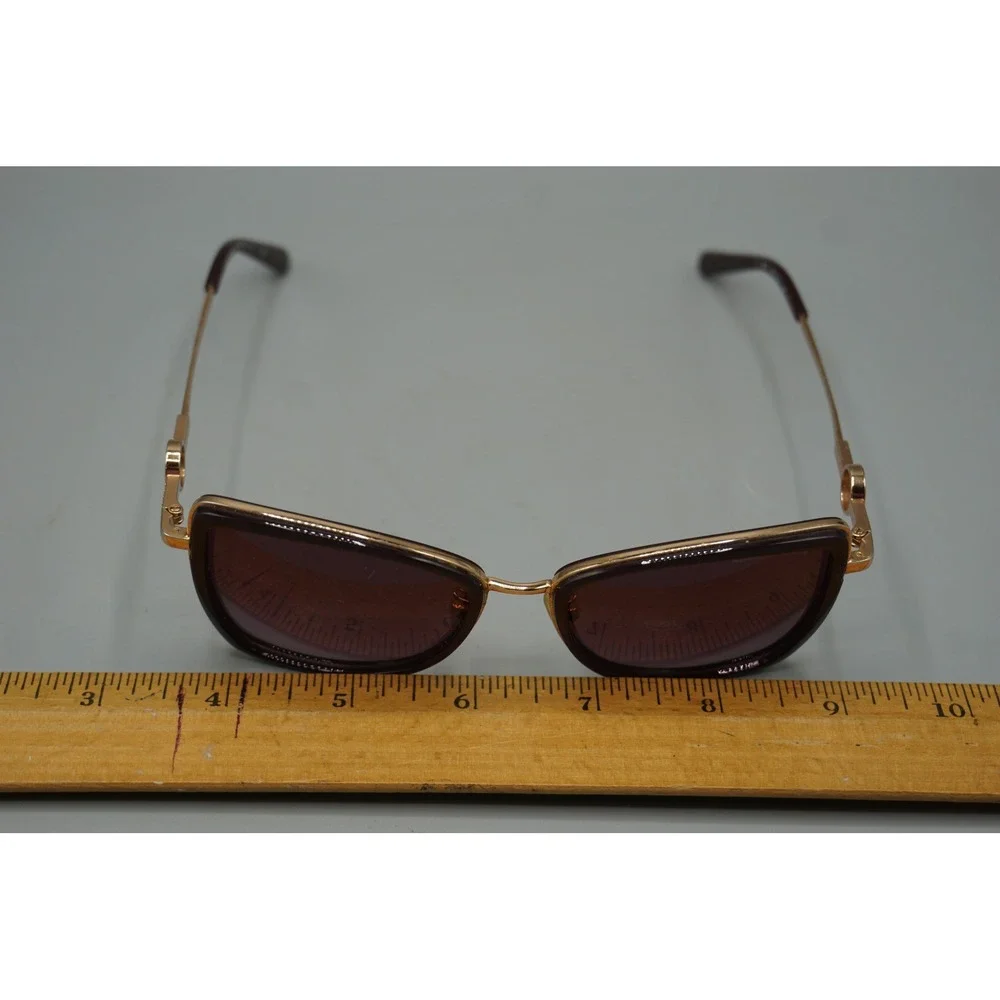 Michael Kors Corsica MK1067B Sunglasses Wine Gold Butterfly Gradient Lens 1138H
